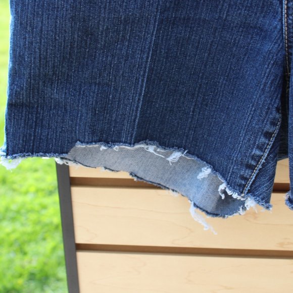 Calvin Klein Cut-Off Jean Shorts - Picture 3 of 10